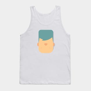 illustration vector cartoon face Tank Top